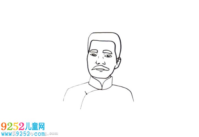 魯迅先生頭像<a href=http://www.inspiredelm.com/jianbihua/ target=_blank class=infotextkey>簡(jiǎn)筆畫(huà)</a>
