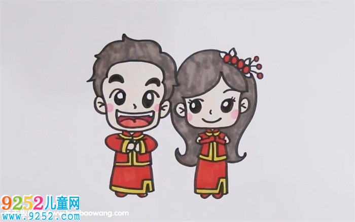 新婚夫妻<a href=http://www.inspiredelm.com/jianbihua/ target=_blank class=infotextkey>簡筆畫</a>