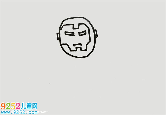 鋼鐵俠的簡單又帥的畫