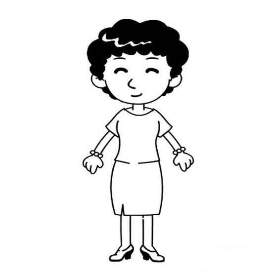 簡(jiǎn)單的人物簡(jiǎn)筆畫(huà)，媽媽簡(jiǎn)筆畫(huà)