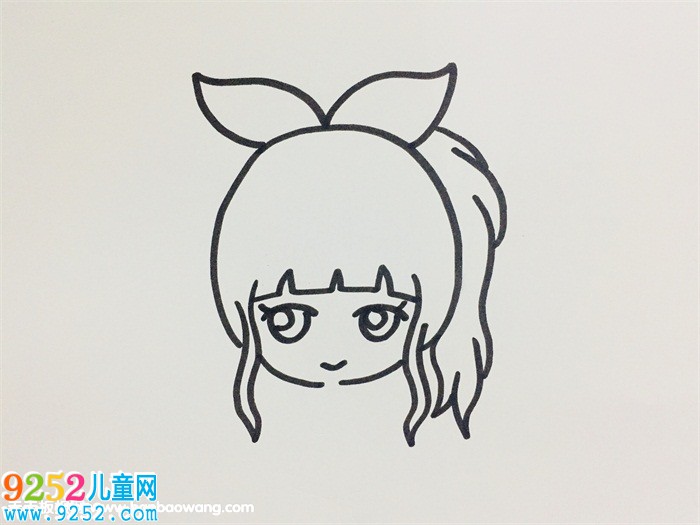 女生馬尾<a href=http://www.inspiredelm.com/jianbihua/ target=_blank class=infotextkey>簡筆畫</a>