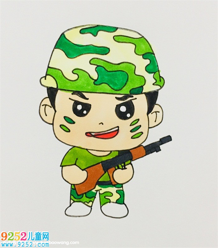 特種兵怎么畫簡單