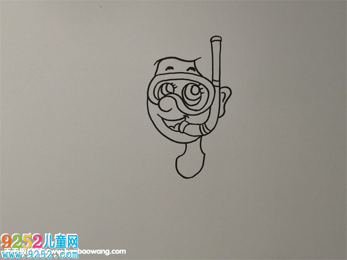 潛水員<a href=http://www.inspiredelm.com/jianbihua/ target=_blank class=infotextkey>簡筆畫</a>步驟