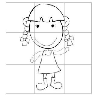 扎辮子的小女孩怎么畫_扎辮子的小女孩簡筆畫畫法步驟教程
