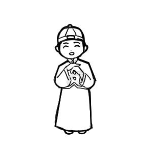 春節(jié)拜年小人簡筆畫手繪教程