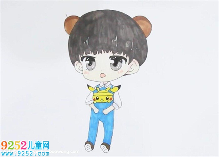 易烊千璽Q版<a href=http://www.inspiredelm.com/jianbihua/ target=_blank class=infotextkey>簡筆畫</a>