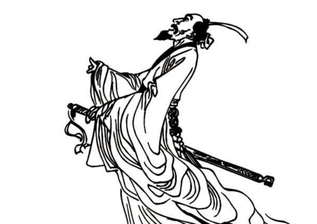 愛國詩人屈原<a href=http://www.inspiredelm.com/jianbihua/ target=_blank class=infotextkey>簡筆畫</a>圖片