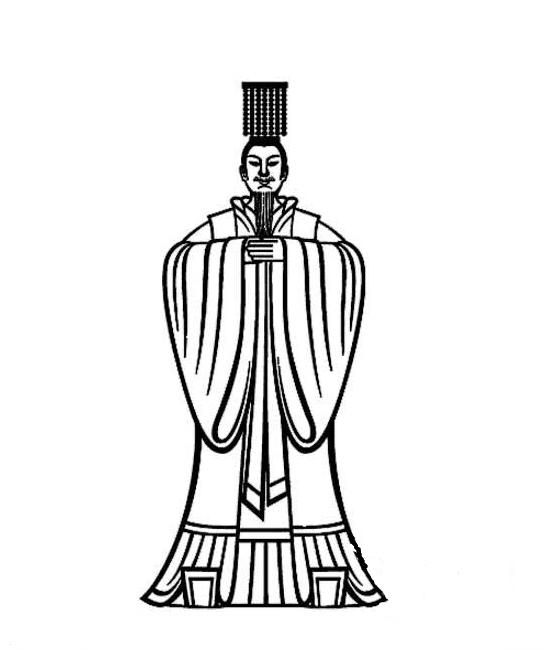 秦始皇人物簡(jiǎn)筆畫(huà)