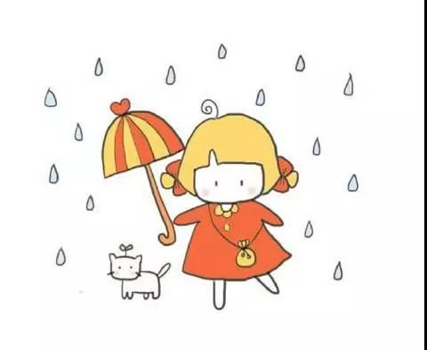 漂亮可愛的小女孩簡筆畫圖片_小女孩兒童繪畫圖集