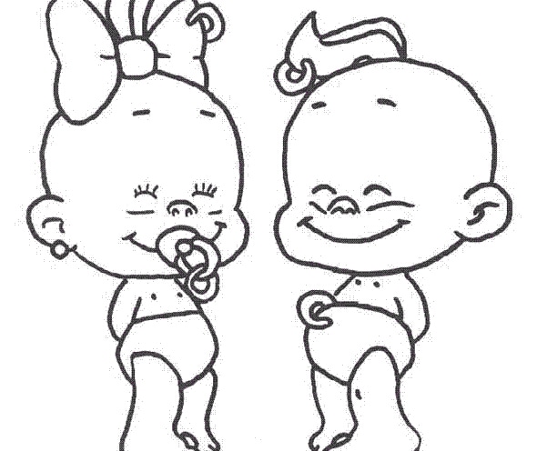 兩個(gè)小孩人物簡(jiǎn)筆