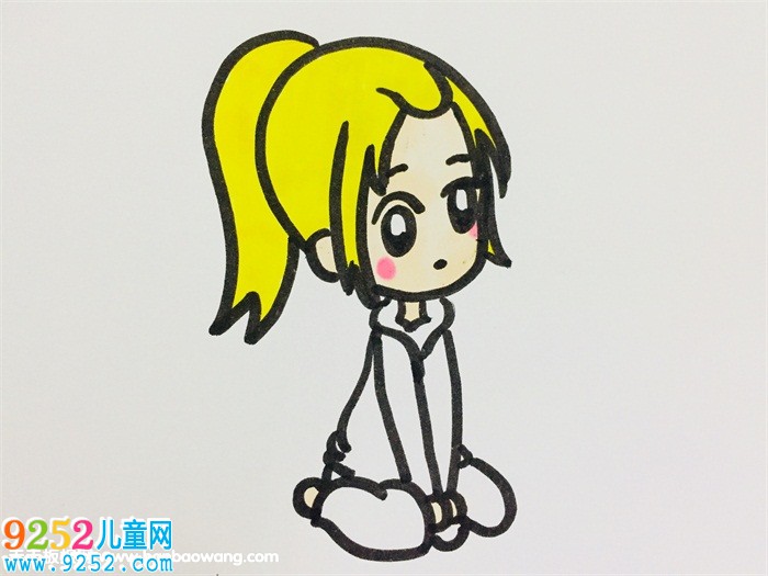 馬尾女生側(cè)面<a href=http://www.inspiredelm.com/jianbihua/ target=_blank class=infotextkey>簡筆畫</a>