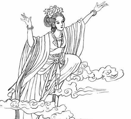 嫦娥人物簡(jiǎn)筆