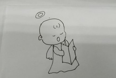 小男孩怎么畫_看書男孩簡筆畫畫法步驟教程
