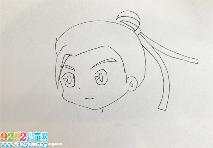 古風(fēng)男生側(cè)臉畫法