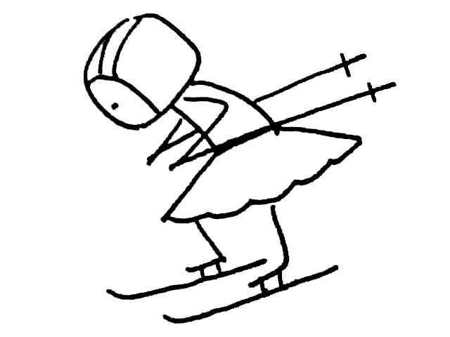 滑雪人物簡(jiǎn)筆