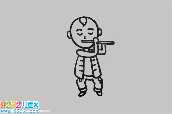 王二小放牛怎么畫