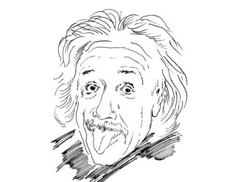 愛因斯坦Q版人物簡筆