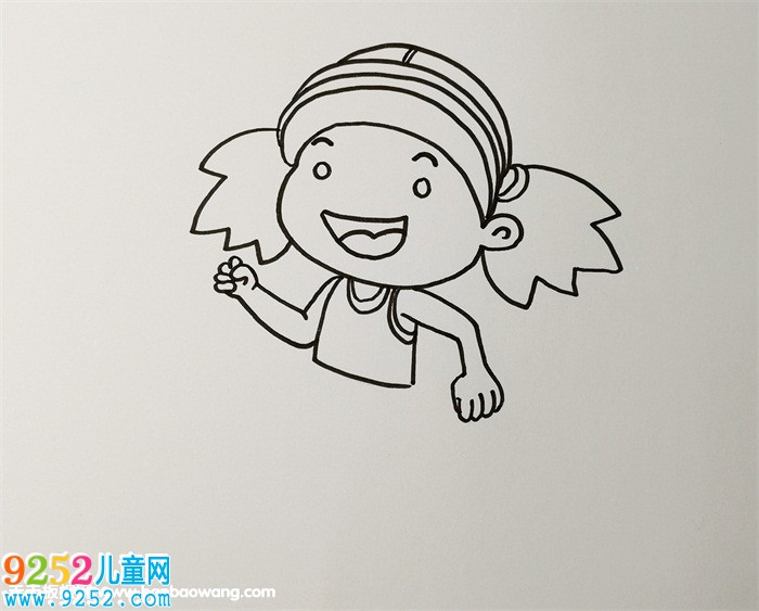 小女孩跑步<a href=http://www.inspiredelm.com/jianbihua/ target=_blank class=infotextkey>簡筆畫</a>