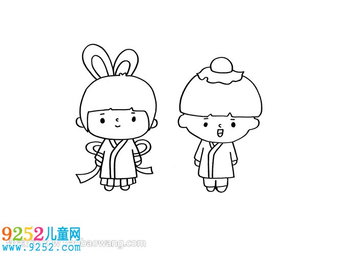 牛郎織女<a href=http://www.inspiredelm.com/jianbihua/ target=_blank class=infotextkey>簡(jiǎn)筆畫</a>教程