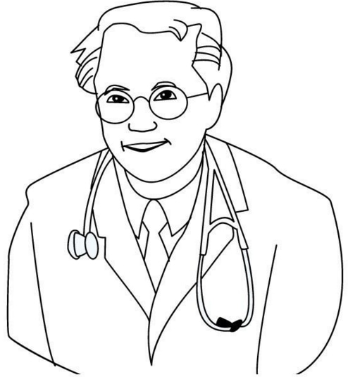 醫(yī)生人物形象簡(jiǎn)筆