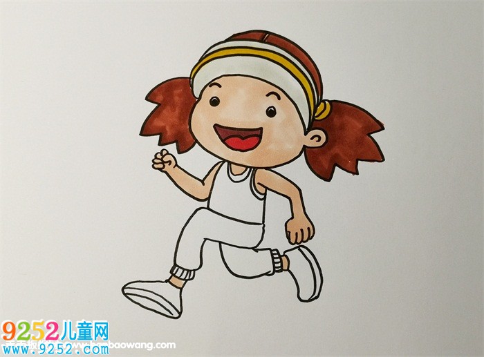 小女孩跑步<a href=http://www.inspiredelm.com/jianbihua/ target=_blank class=infotextkey>簡筆畫</a>