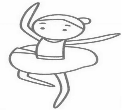跳舞的小女孩怎么畫_小女孩簡筆畫畫法步驟教程