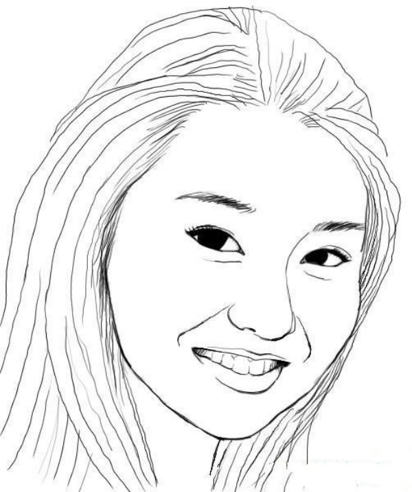 張曼玉簡筆畫