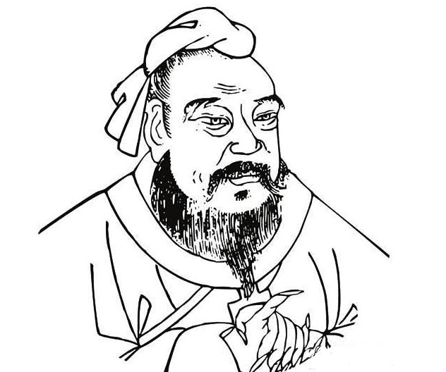 孔子人物形象簡筆