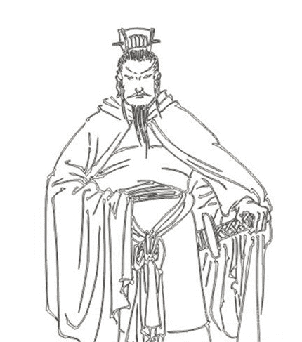 曹操人物形象簡(jiǎn)筆畫(huà)
