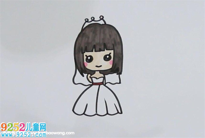 卡通新娘<a href=http://www.inspiredelm.com/jianbihua/ target=_blank class=infotextkey>簡筆畫</a>