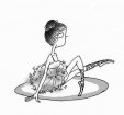 芭蕾舞女孩怎么畫_芭蕾舞女孩的兒童畫作品
