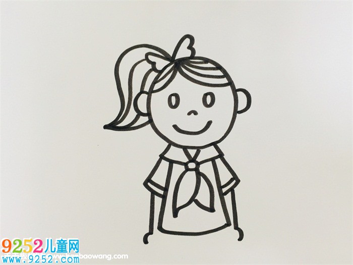 扎高馬尾的女生<a href=http://www.inspiredelm.com/jianbihua/ target=_blank class=infotextkey>簡(jiǎn)筆畫</a>