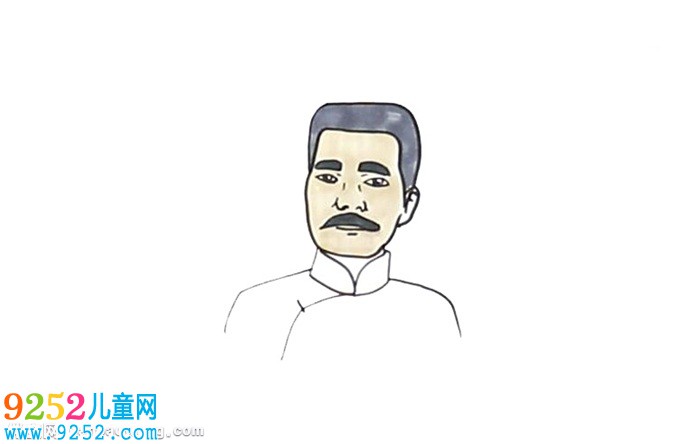 魯迅先生頭像<a href=http://www.inspiredelm.com/jianbihua/ target=_blank class=infotextkey>簡(jiǎn)筆畫(huà)</a>