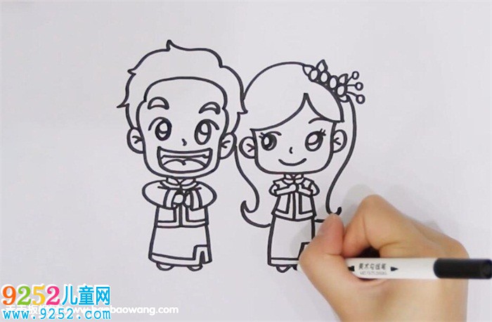 新婚夫妻<a href=http://www.inspiredelm.com/jianbihua/ target=_blank class=infotextkey>簡筆畫</a>