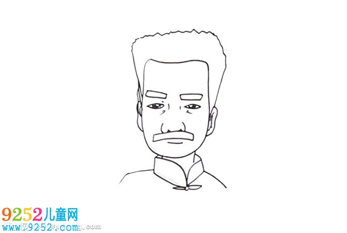 魯迅先生<a href=http://www.inspiredelm.com/jianbihua/ target=_blank class=infotextkey>簡筆畫</a>步驟