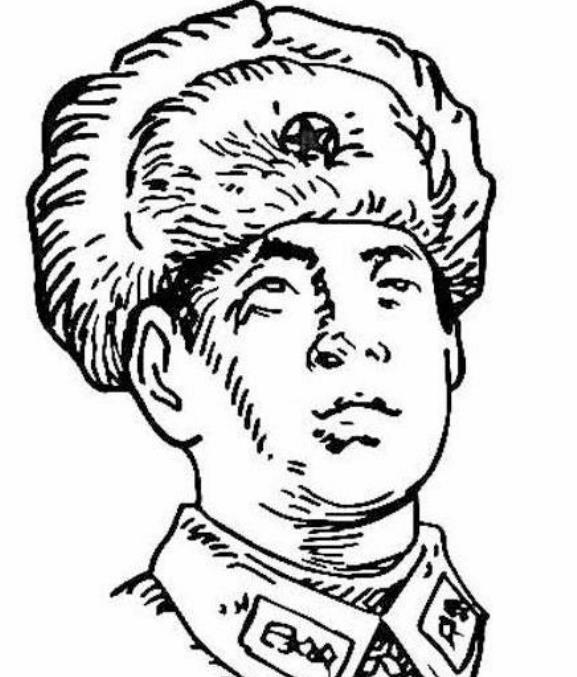 雷鋒簡筆畫黑白