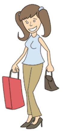 購(gòu)物的女人怎么畫(huà)_購(gòu)物的女人簡(jiǎn)筆畫(huà)畫(huà)法步驟教程