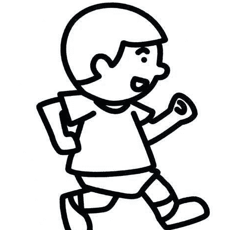 奔跑的人<a href=http://www.inspiredelm.com/jianbihua/ target=_blank class=infotextkey>簡筆畫</a>圖片