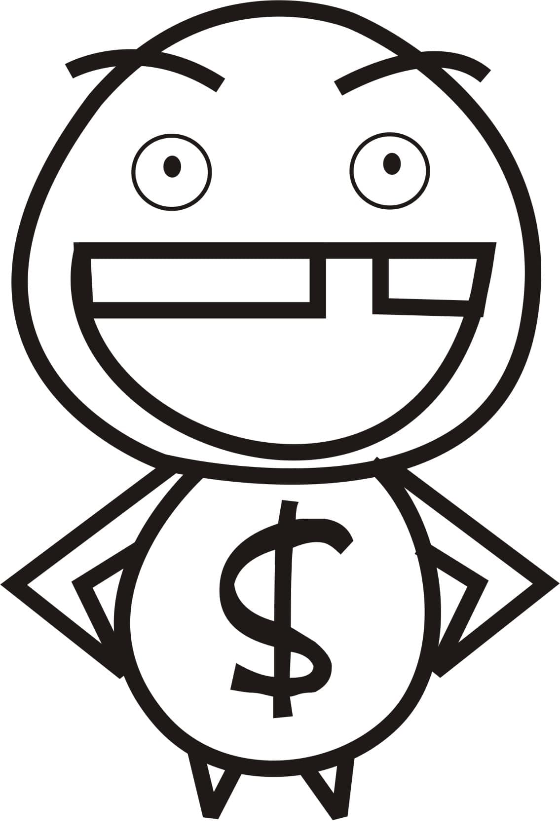 哈哈大笑表情簡(jiǎn)筆