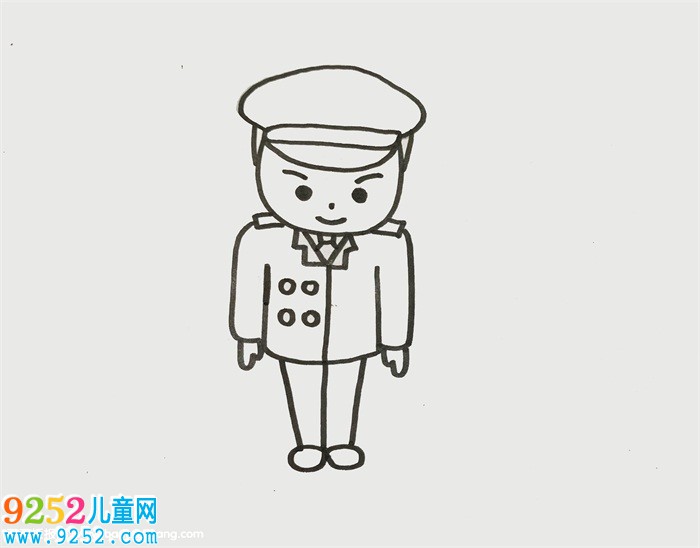 軍人怎么畫