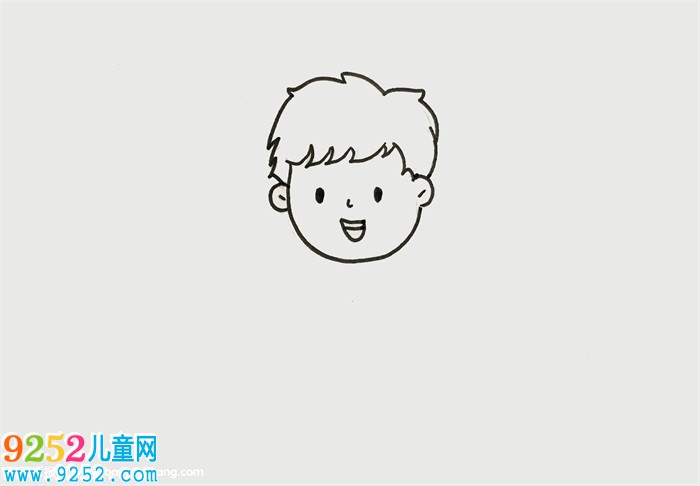 小男孩怎么畫