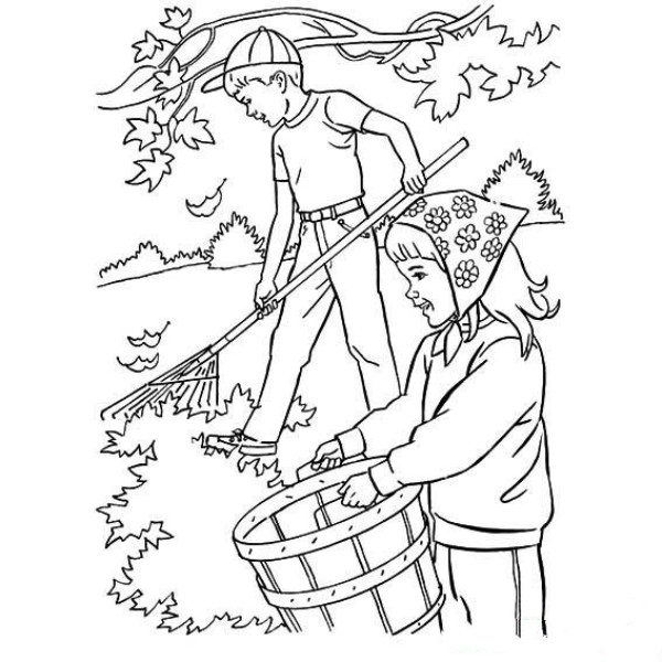 收獲金秋簡筆畫