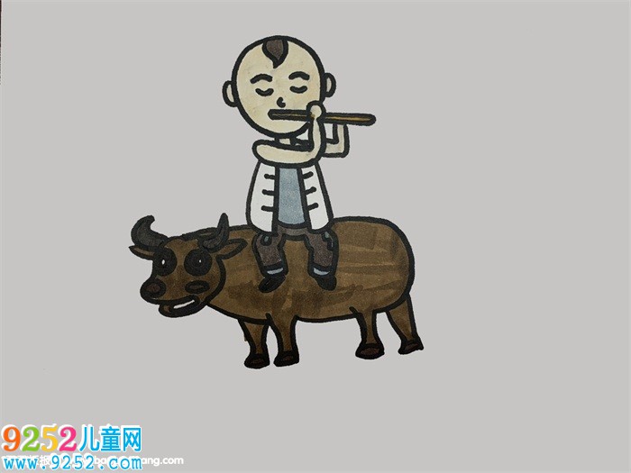 王二小放牛怎么畫
