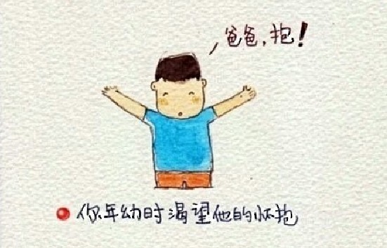親情主題人物漫畫簡筆