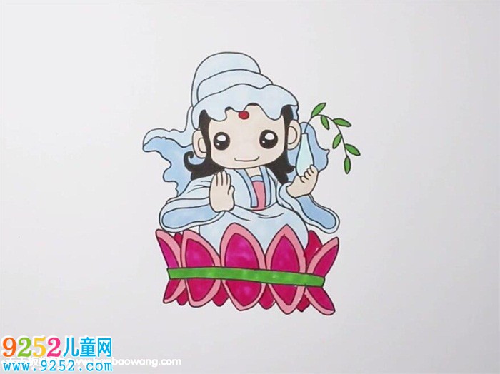 西游記觀音菩薩<a href=http://www.inspiredelm.com/jianbihua/ target=_blank class=infotextkey>簡筆畫</a>
