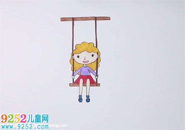 蕩秋千的小女孩<a href=http://www.inspiredelm.com/jianbihua/ target=_blank class=infotextkey>簡(jiǎn)筆畫</a>