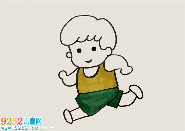 跑步的畫面怎么畫