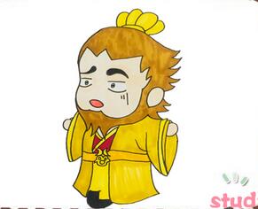 孫權(quán)簡筆畫