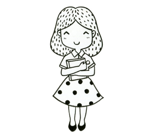 女老師簡(jiǎn)筆畫