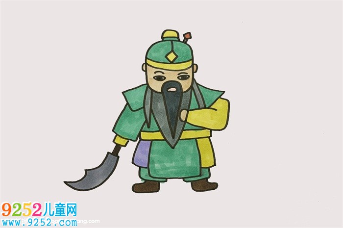 關(guān)羽<a href=http://www.inspiredelm.com/jianbihua/ target=_blank class=infotextkey>簡筆畫</a>，關(guān)羽可愛卡通<a href=http://www.inspiredelm.com/jianbihua/ target=_blank class=infotextkey>簡筆畫</a>